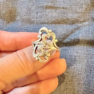 James Avery hearts and swirls ring. Size 9. Never worn